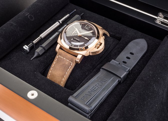 Officine Panerai PAM00289 Luminor 1950 8 Days GMT ORO ROSA - фото 11