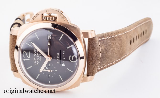 Officine Panerai PAM00289 Luminor 1950 8 Days GMT ORO ROSA - фото 6