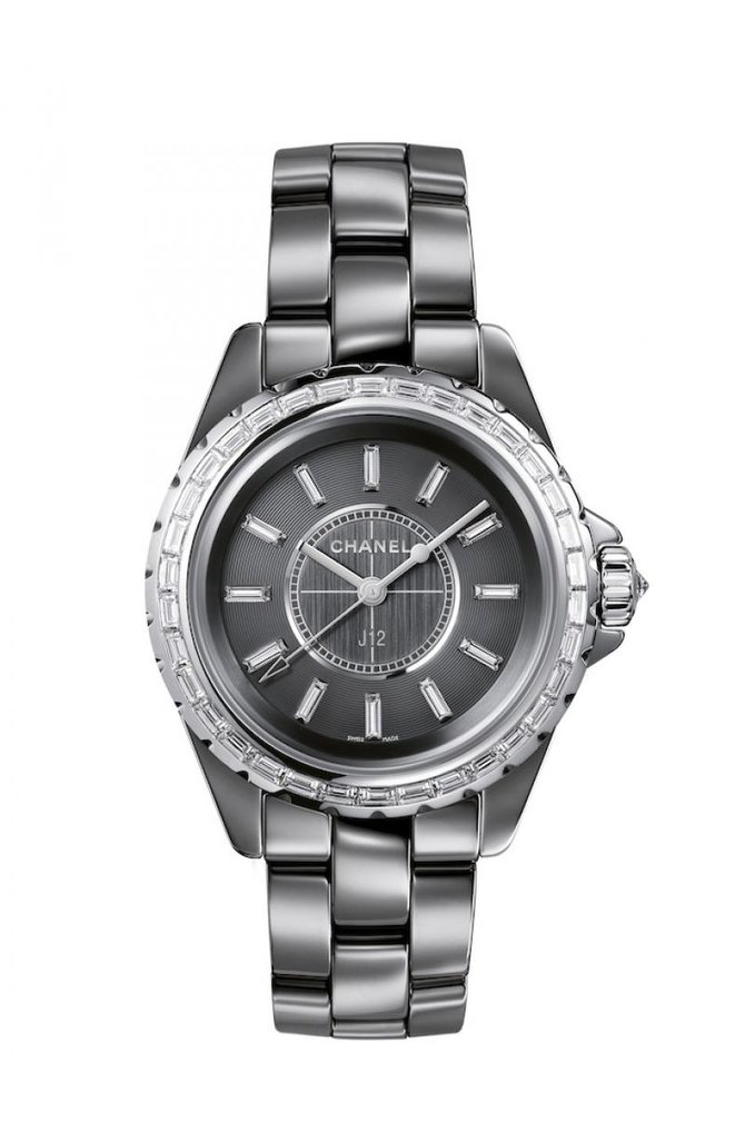 Chanel H2912 J12 Black J12 Chromatic Diamond Baguette 33 mm H2912 - фото 1