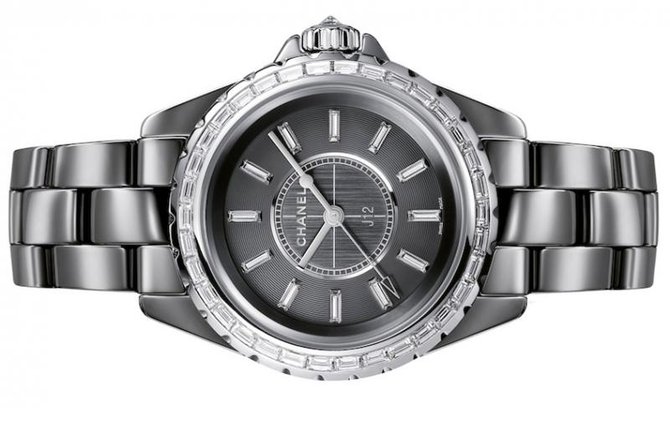Chanel H2912 J12 Black J12 Chromatic Diamond Baguette 33 mm H2912 - фото 3