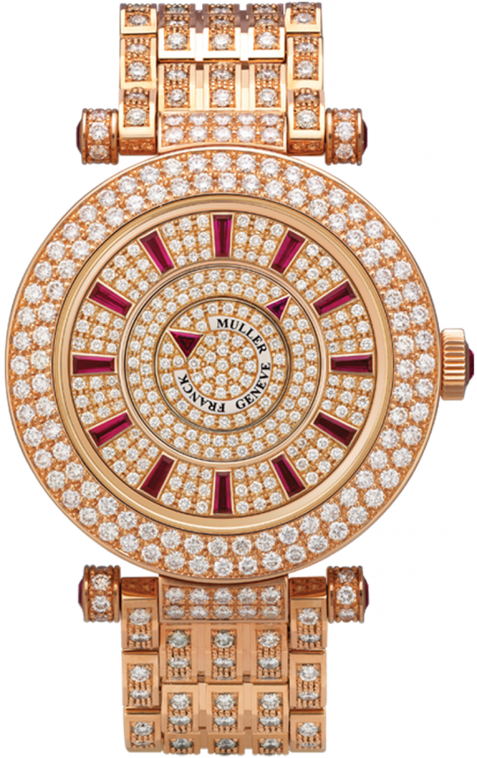 Franck Muller 42 DM D 2R CD F Rose Gold Ruby Double Mystery Ronde 