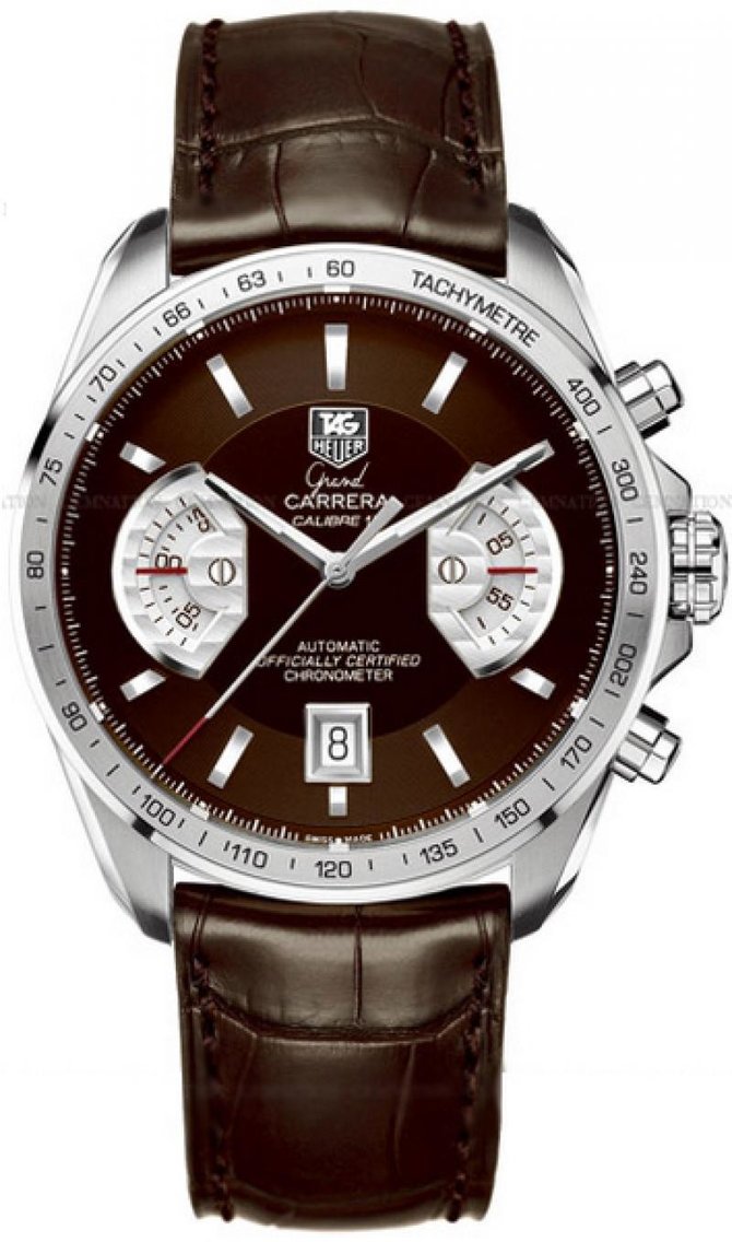 Tag Heuer CAV511E.FC6231 Grand Carrera Calibre 17 Automatic Chronograph 43 mm  - фото 1