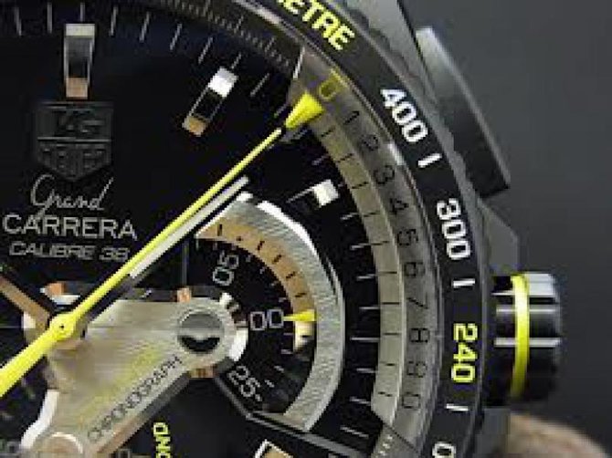 Tag Heuer CAV5186.FC6304 Grand Carrera Calibre 36 RS Caliper Automatic Chronograph 43  - фото 5