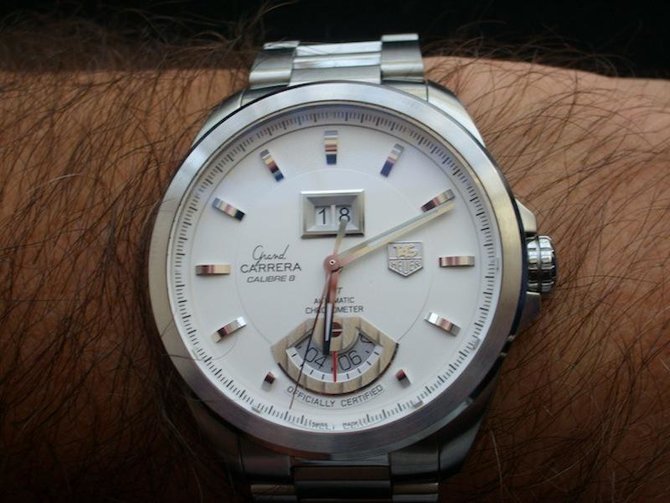 Tag Heuer WAV5112.BA0901 Grand Carrera Calibre 8 RS Grand-Date GMT Automatic 42.5 mm  - фото 6