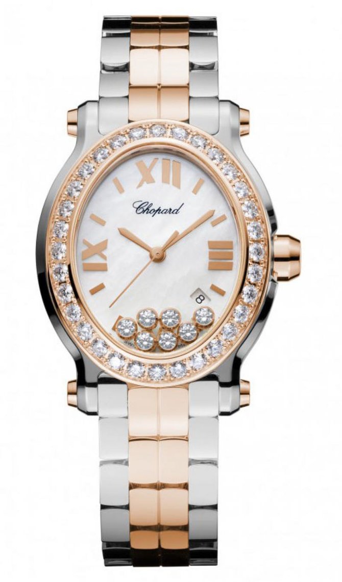 Chopard 278546-6004 Happy Sport Oval 7 Diamonds