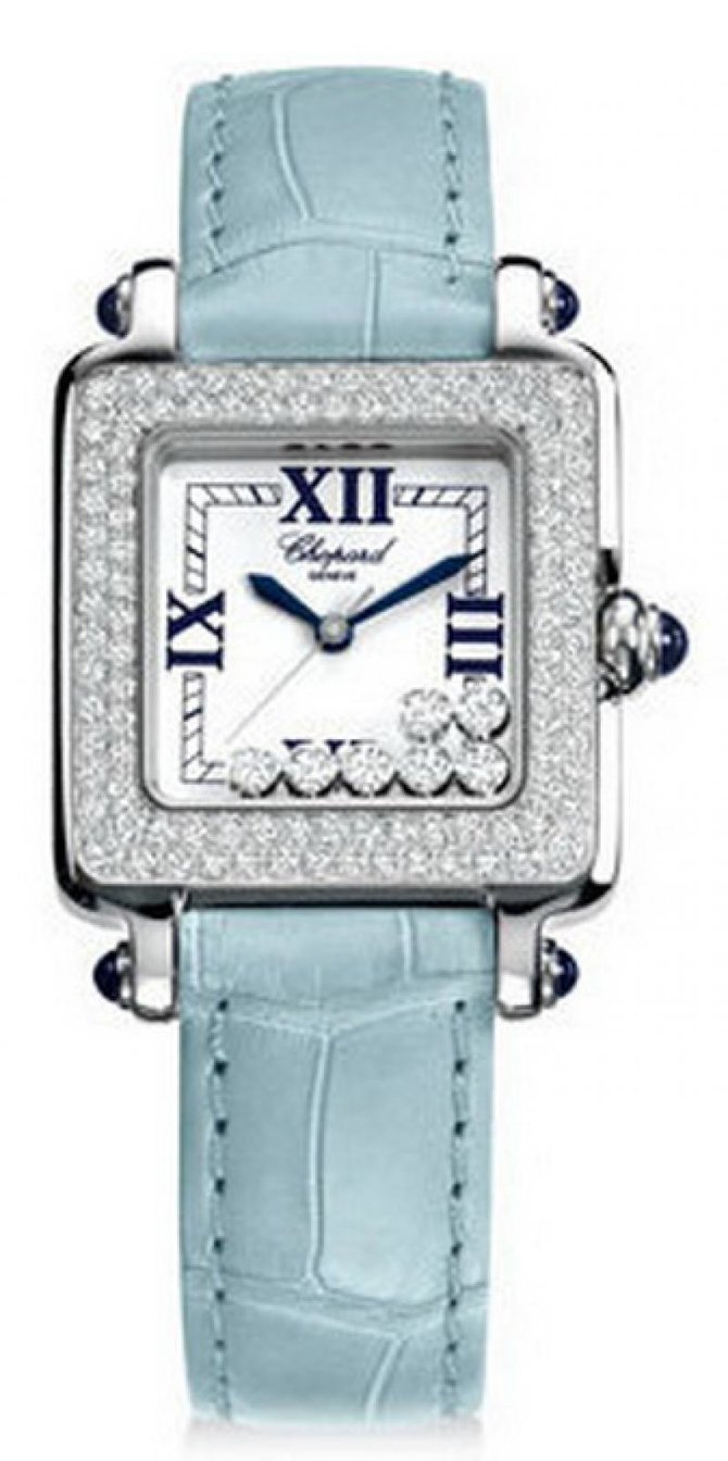 Chopard 278361-2003 Happy Sport Square 7 Diamonds 