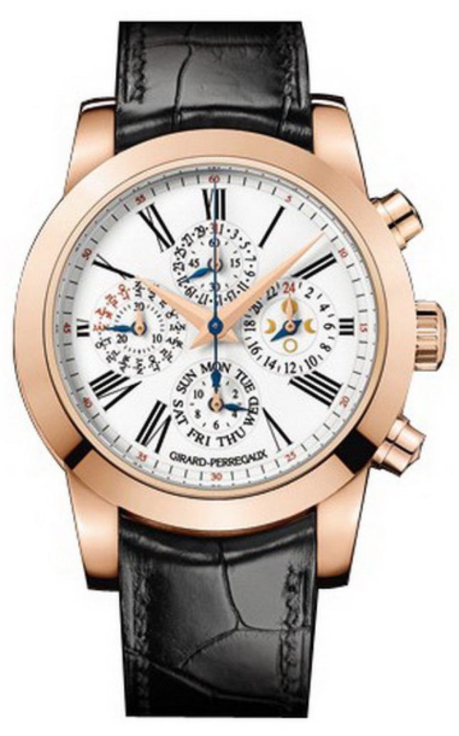 Girard Perregaux 99195-52-741-BA6A Haute Horlogerie Triple Bridge Tourbillon Perpetual Calendar Chronograph