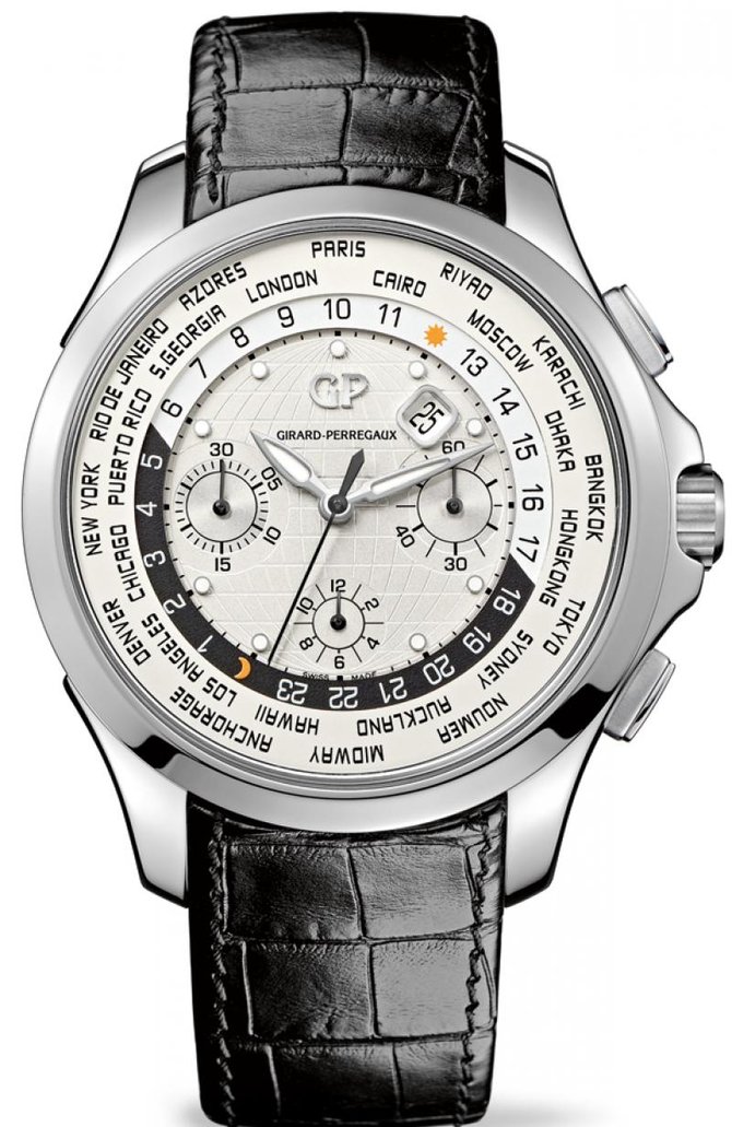 Girard Perregaux 49700-11-133-BB6B WW.TC Traveller Chronograph