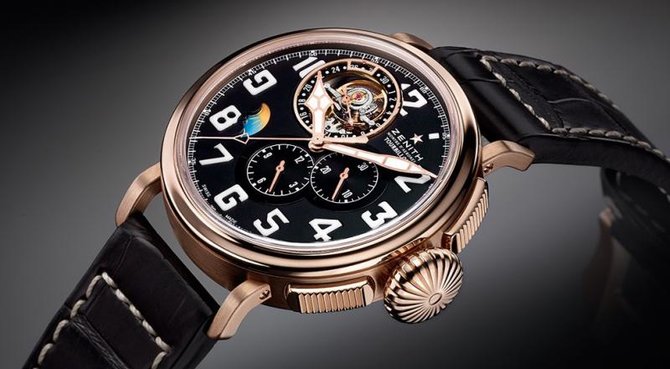 Zenith 18.2430.4034/21.C721 Pilot TYPE 20 TOURBILLON MOONPHASE - фото 2