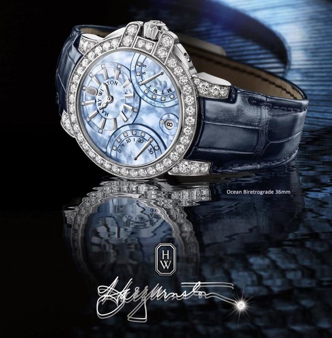 Harry Winston Biretrograde 36mm white gold Ocean Collection - фото 2