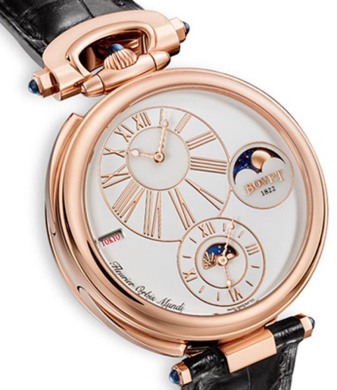 Bovet AFOMP001 white dial Fleurier 46 Orbis Mundi Moon Phase