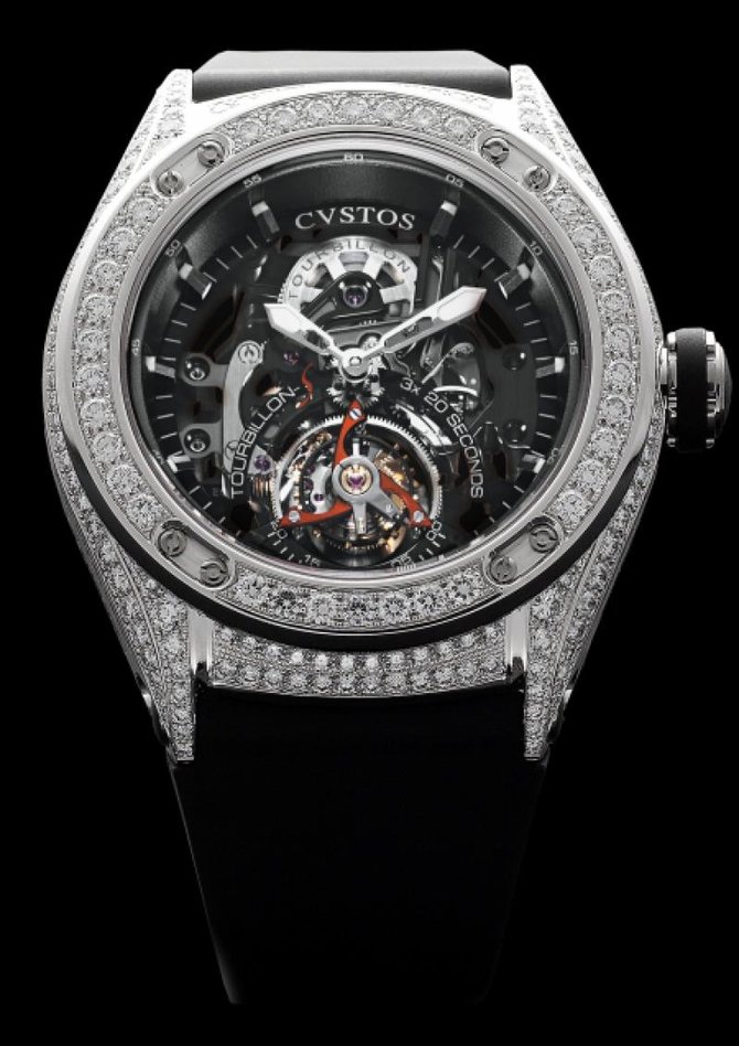 Cvstos R50 TS Platinum White Diamonds Challenge R CVS 2600C Hand Wound Tourbillon - фото 2