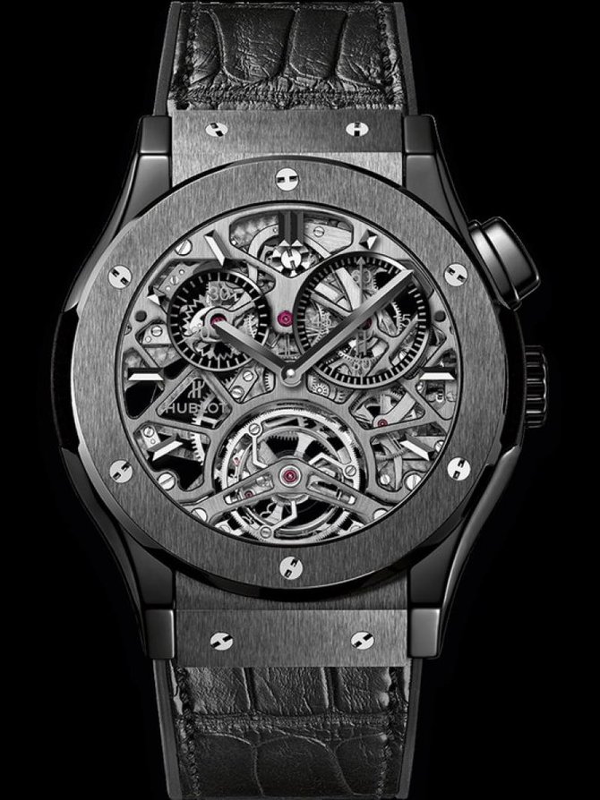 Hublot 506.CM.0140.LR Classic Fusion Tourbillon Skeleton All Black - фото 2