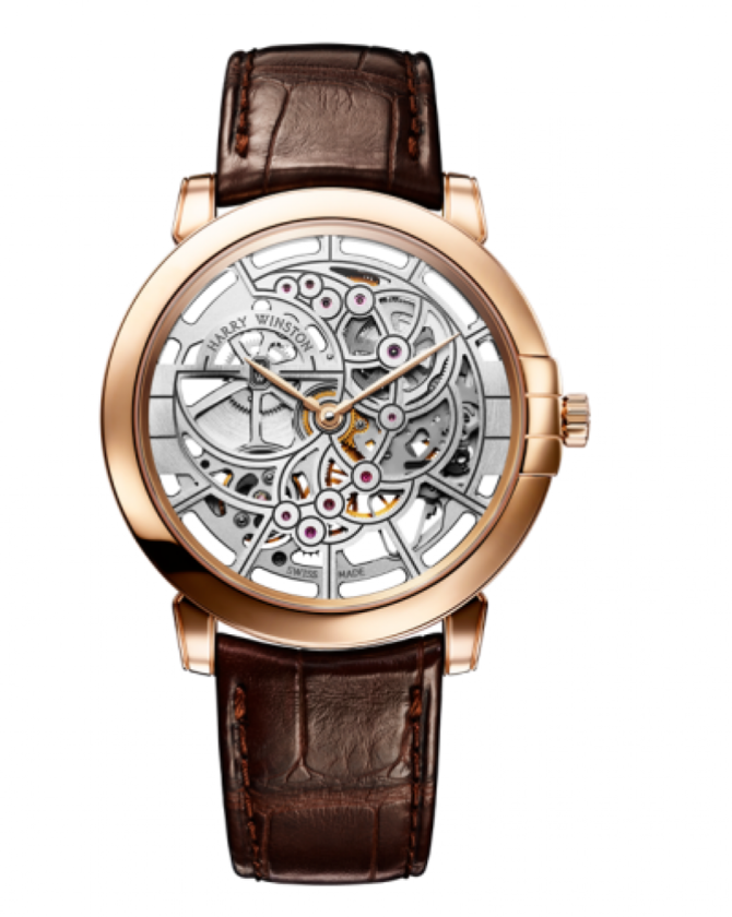Harry Winston MIDAHM42RR001 Midnight Skeleton