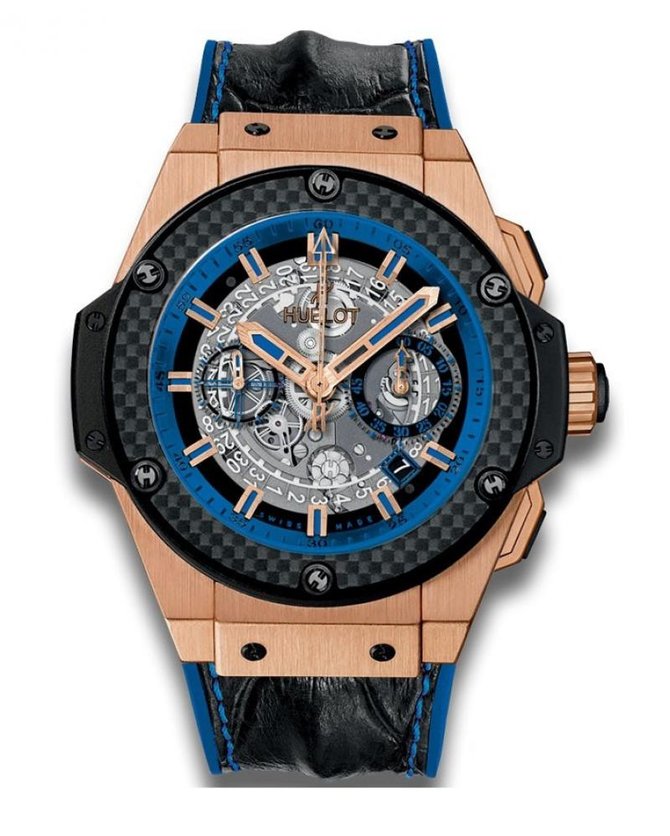 Hublot 701.OQ.0119.HR King Power Unico Gold and Blue