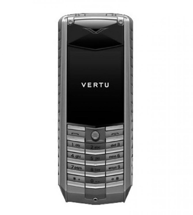 Vertu 002Z912 Signature Ascent Titanium Stainless Steel Black Leather - фото 1