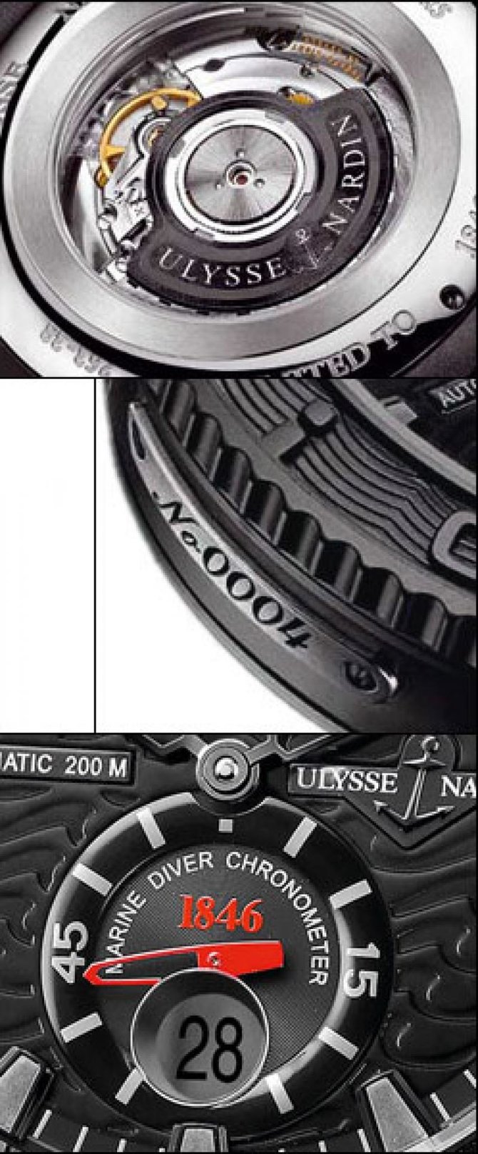 Ulysse Nardin 263-38LE-3 Maxi Marine Diver Black Ocean Limited Edition 1846 - фото 4