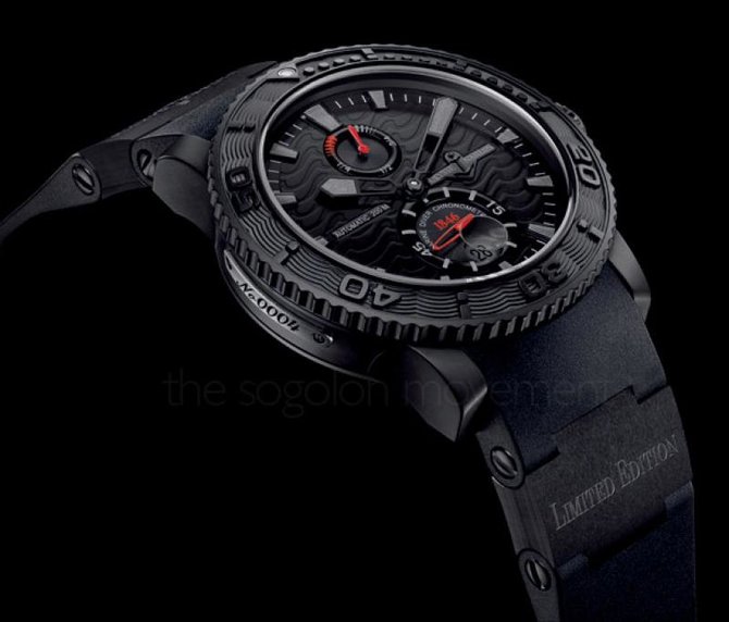 Ulysse Nardin 263-38LE-3 Maxi Marine Diver Black Ocean Limited Edition 1846 - фото 2