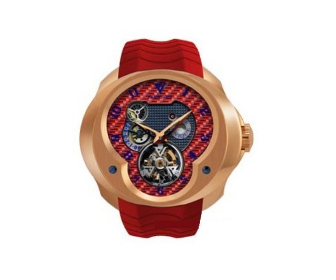 Franc Vila Red FVa №1 Montre Contemporaine Grande Complication Tourbillon Planetaire Red Gold