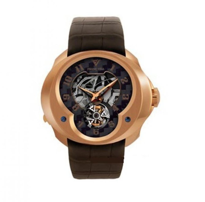 Franc Vila FVa №3 Montre Contemporaine Grande Complication Tourbillon Repetition Minute Red Gold