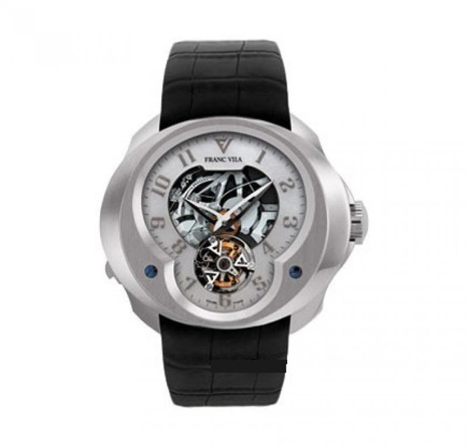 Franc Vila FVa №3 Alligator Strap Montre Contemporaine Grande Complication Tourbillon Repetition Minute