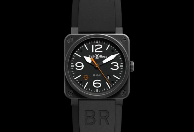 Bell & Ross BR 03-92 Carbon Orange Aviation 42 mm - фото 3