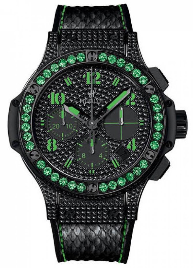 Hublot 341.SV.9090.PR.0922 Big Bang 41mm Ladies Black Fluo Green Limited Edition 250 - фото 1