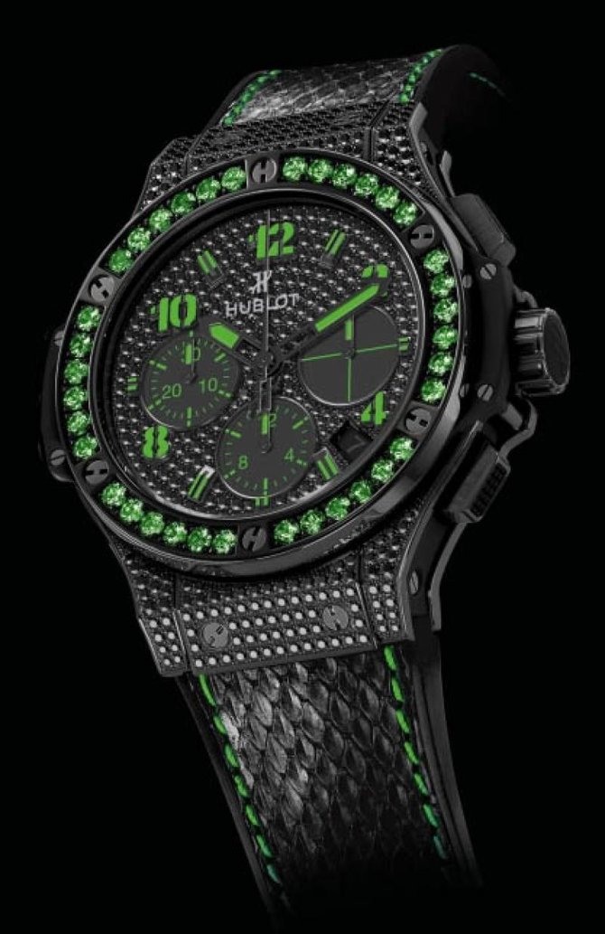 Hublot 341.SV.9090.PR.0922 Big Bang 41mm Ladies Black Fluo Green Limited Edition 250 - фото 2