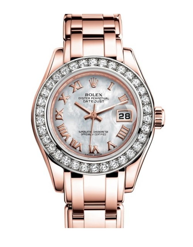 Rolex 80285-0013 Datejust Ladies Pearlmaster Everose Gold 29 mm