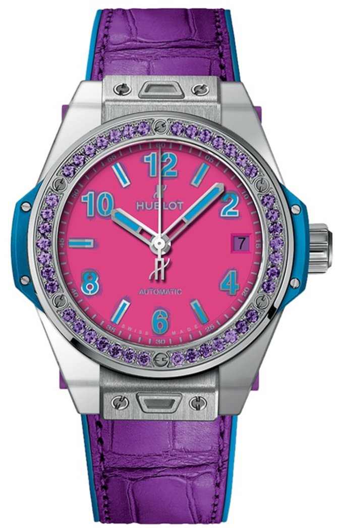 Hublot 465.SV.7379.LR.1205.POP16 Big Bang One Click 39 mm Pop Art Steel Purple - фото 1