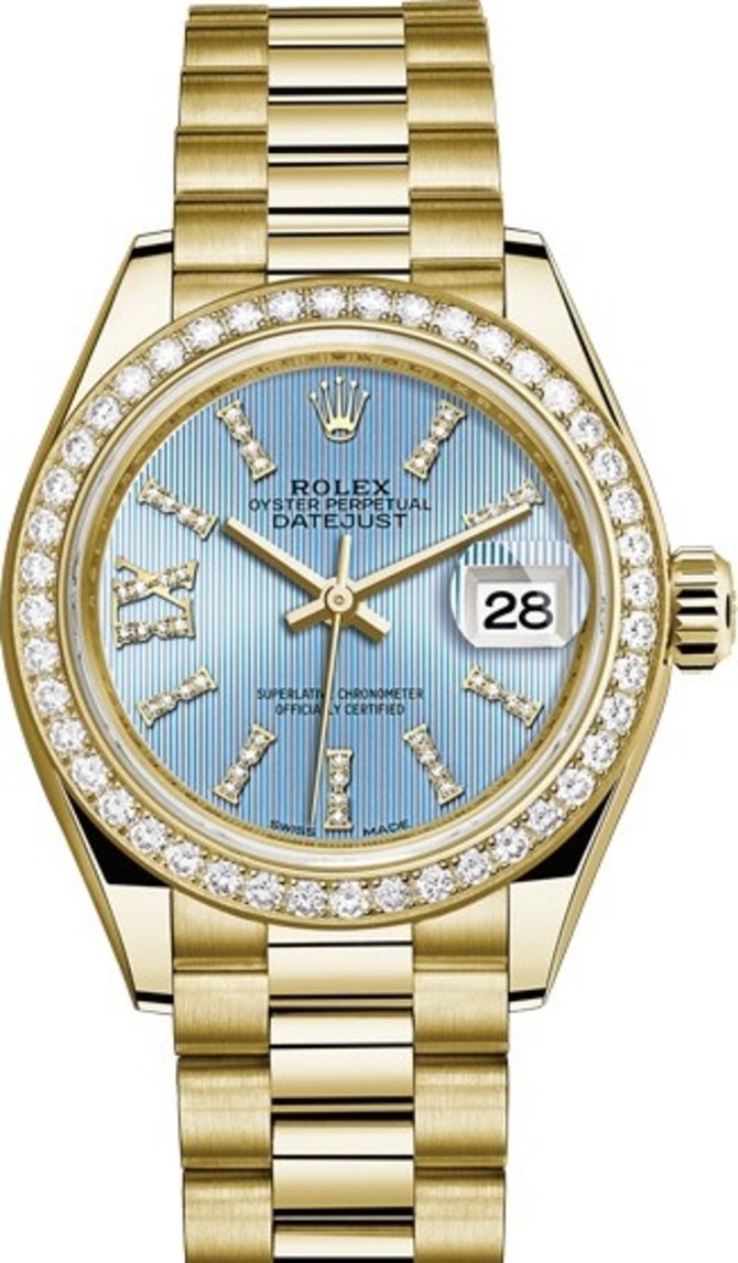 Rolex 79138rbr-0008 Datejust Ladies 28 mm Yelow Gold  - фото 1