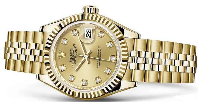 Rolex 279178-0024 Datejust Ladies 28 mm Yelow Gold  - фото 2