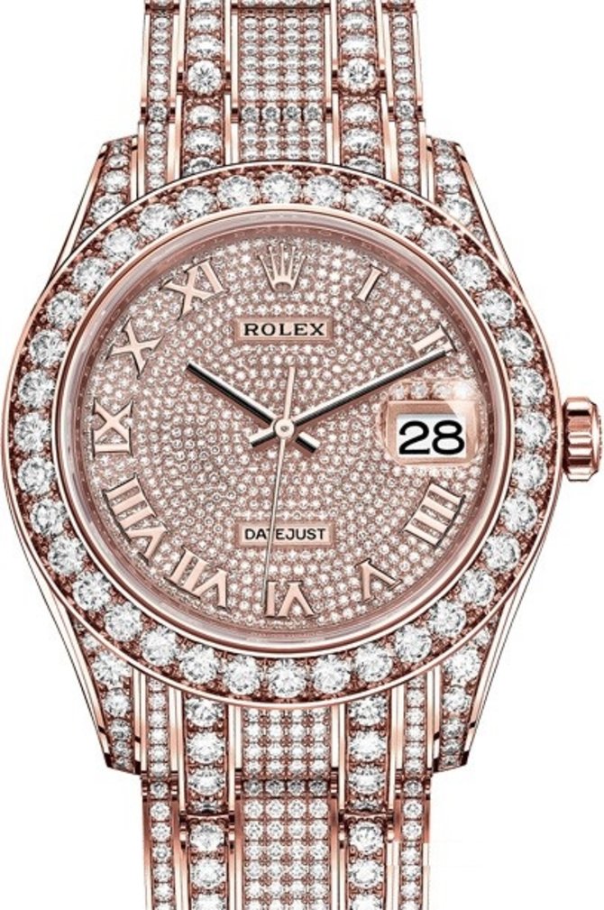 Rolex 86405rbr-0001 Datejust Ladies Pearlmaster Everose Gold 39 mm - фото 1