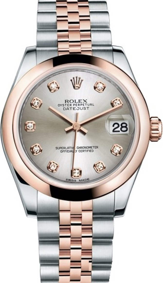 Rolex 178241-0046 Datejust Ladies 31mm Steel and Everose Gold