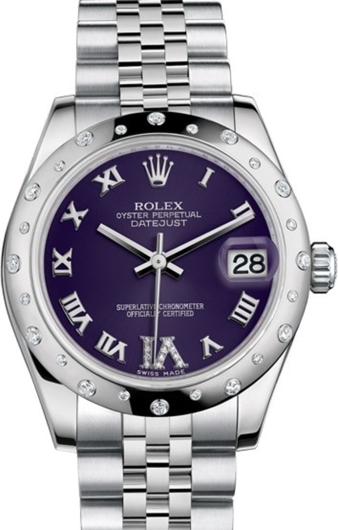 Rolex 178344-0002 Datejust Ladies 31 mm Steel and White Gold