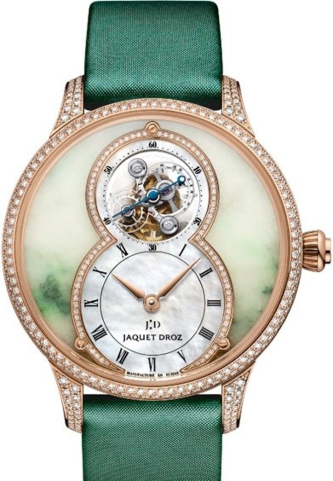 Jaquet Droz J013013281 Elegance Paris Grande Seconde Tourbillon Jadeite