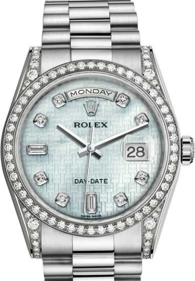 Rolex 118389-0084 Day-Date White Gold