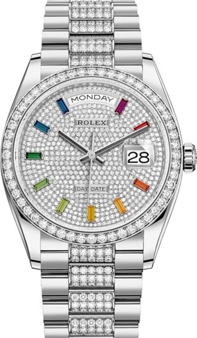 Rolex 128349rbr-0012 Day-Date 36 mm White Gold
