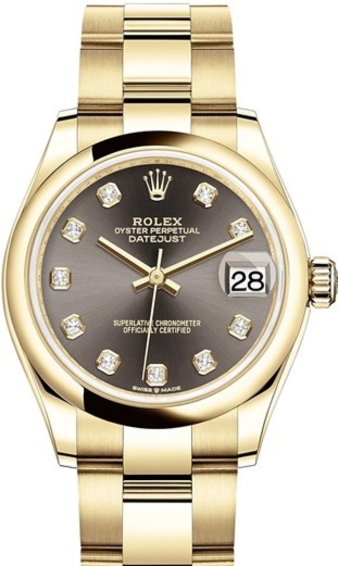 Rolex 278248-0035 Datejust 31mm Yellow Gold