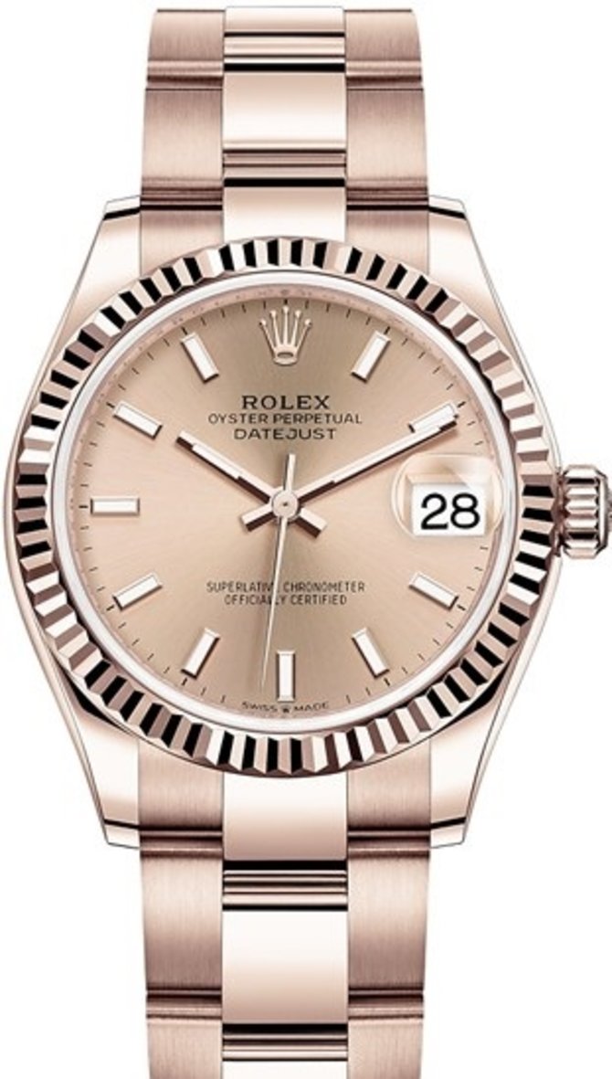 Rolex 278275-0036 Datejust 31 mm Everose Gold