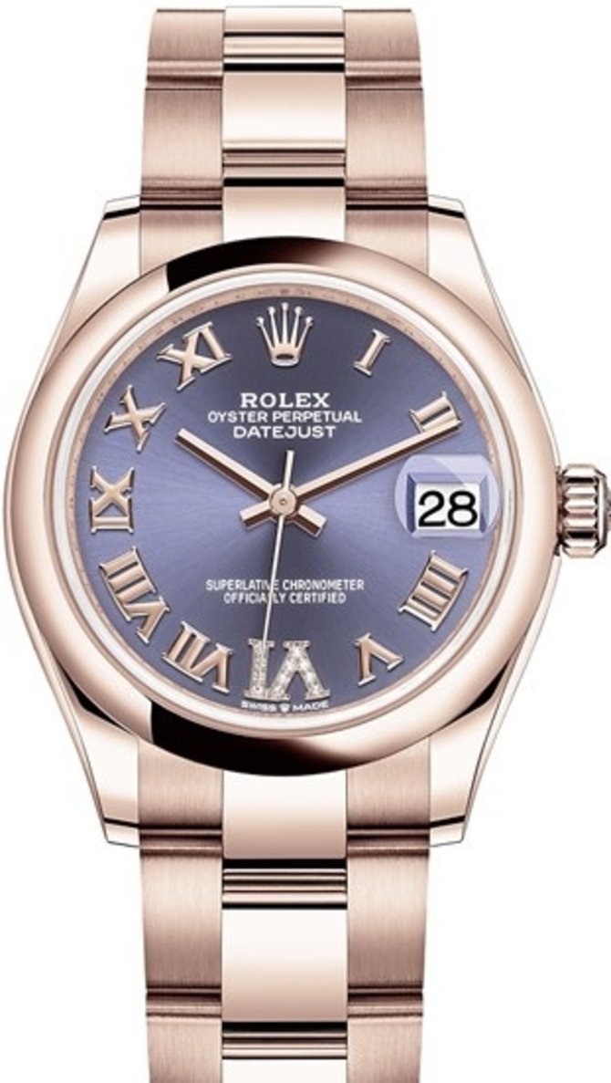 Rolex 278245-0027 Datejust 31mm Everose Gold