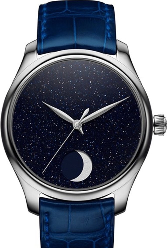 H. Moser Endeavour Perpetual Moon Concept Aventurine Steel Perpetual Calendar Steel