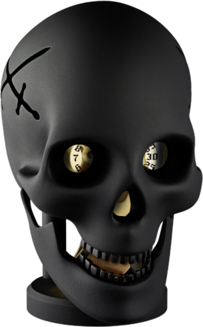 L'Epee 1839 76.6003/200 - Black & Gold Creative Art Requiem Table Clock