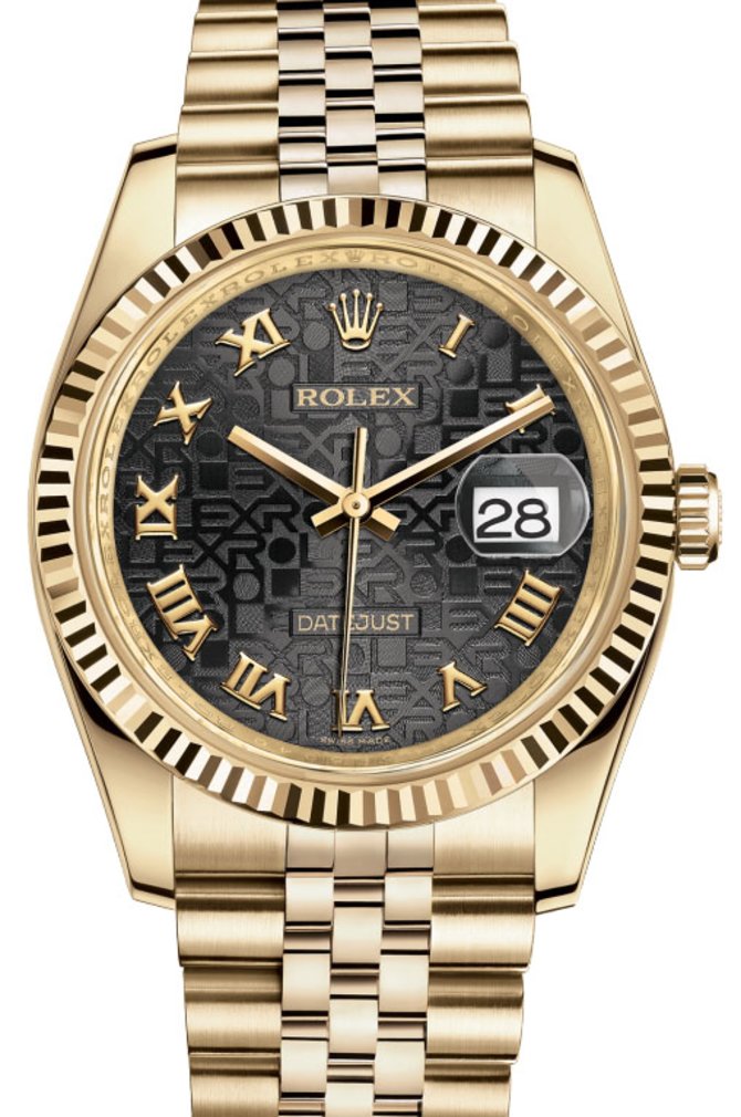 Rolex 116238 bkjrj Datejust Yellow Gold