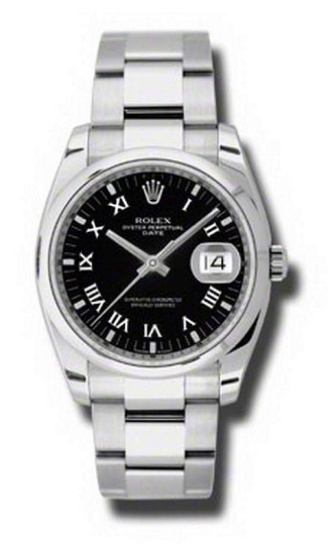 Rolex 115200 Bkro Oyster Perpetual Date 34mm Steel - фото 1