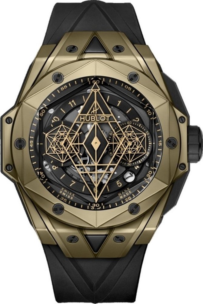 Hublot 418.MX.1103.RX.MXM22 Big Bang Sang Bleu Yellow Gold