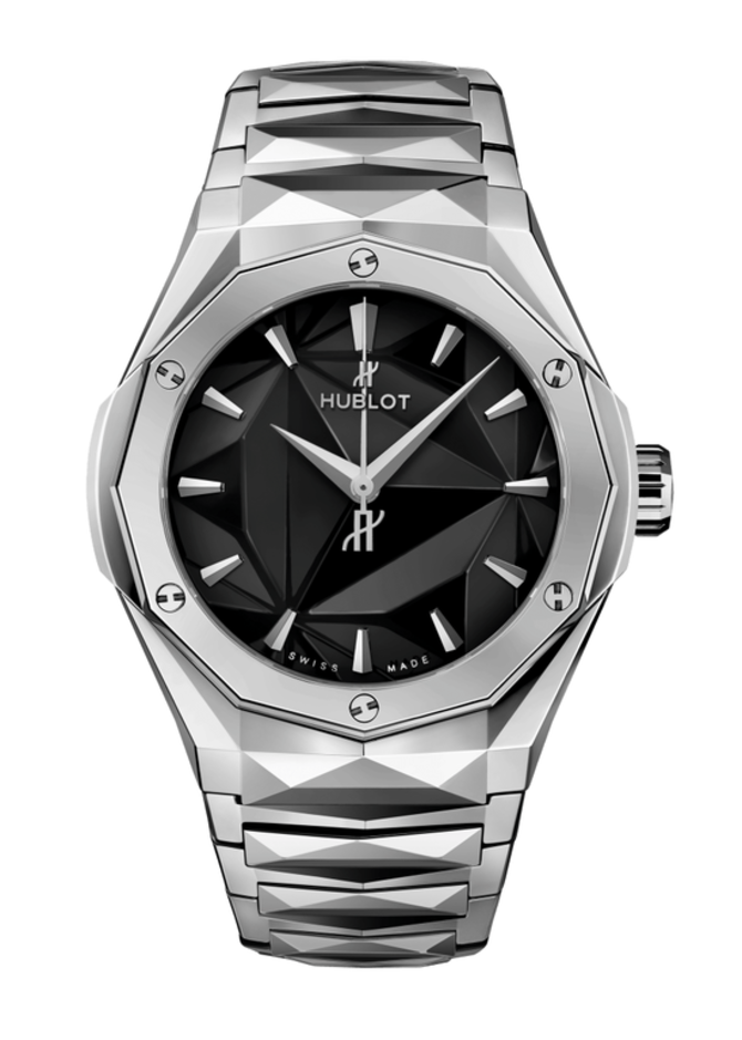 Hublot 550.NS.1800.NS.ORL22 Classic Fusion Polished Titanium Orlinski Titanium Bracelet