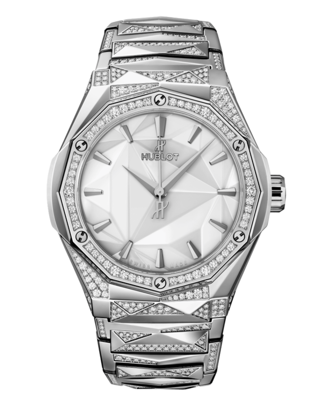 Hublot 550.NS.2200.NS.3804.ORL22 Classic Fusion Orlinski White Titanium Bracelet Alternative Pave