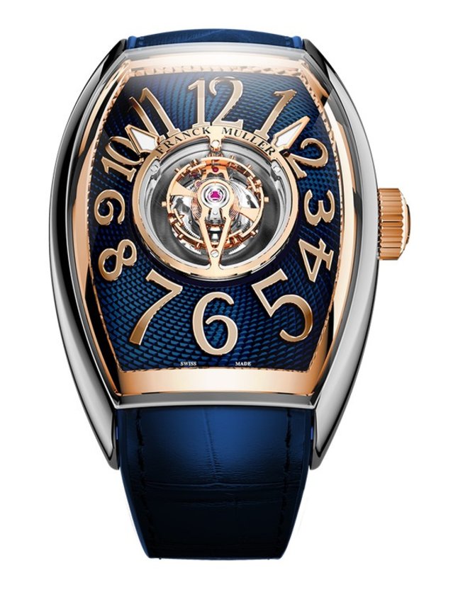 Franck Muller CX 36 T CTR AC 5N blue Cintree Curvex Grand Complications Central Tourbillon