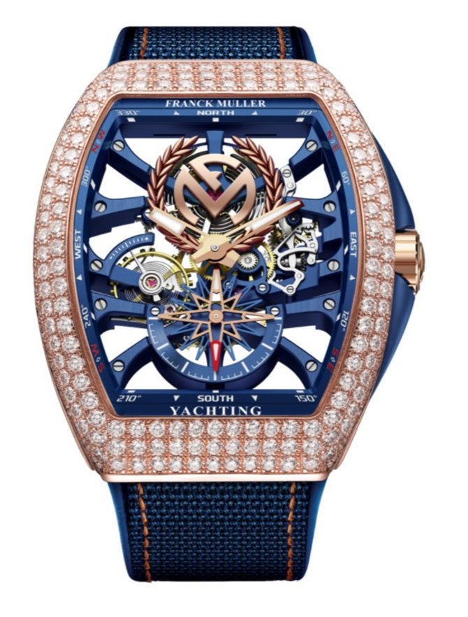 Franck Muller V 45 S6 SQT ANCRE FM YACHT D (BL) Vanguard Yachting Anchor Skeleton